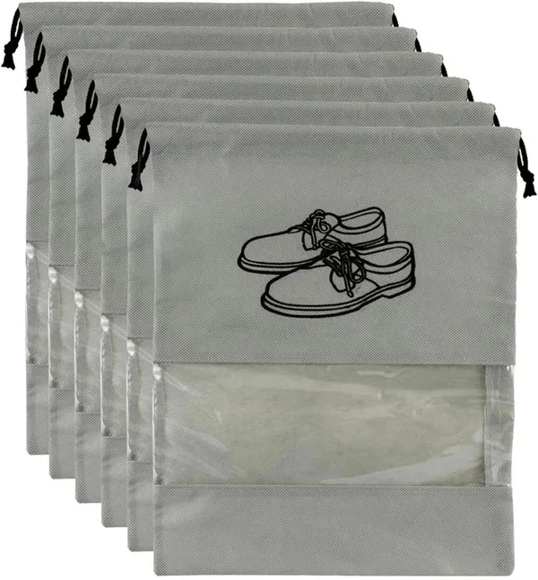 Grey_Fabric_Cat_Print_Drawstring_Storage_Bag