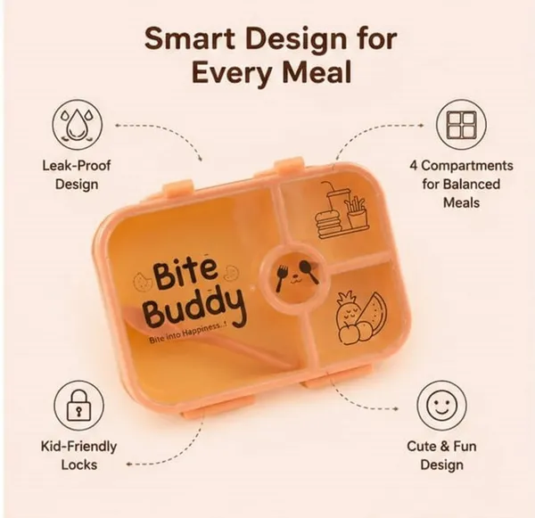 Orange_Compartment_Bento_Lunch_Box_With_Cutlery