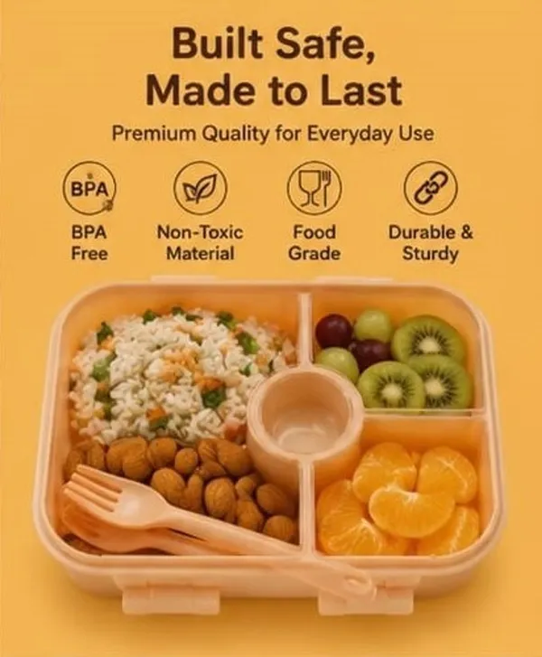 Orange_Compartment_Bento_Lunch_Box_With_Cutlery