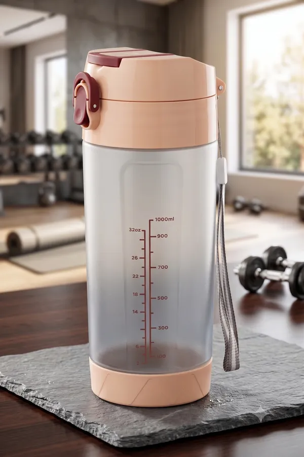 Peach_Power_Mix_1000ml_Shaker_Bottle