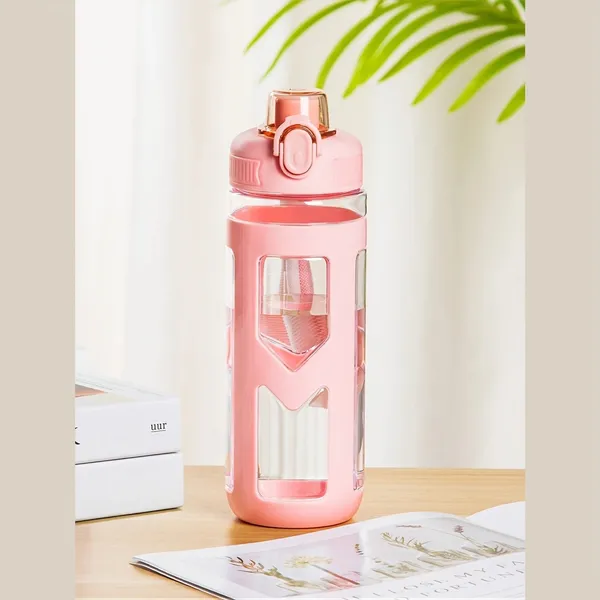 Borosilicate_Glass_Pink_Silicone_Sleeve_Water_Bottle