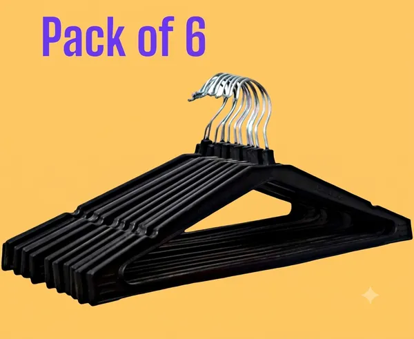 Black_Plastic_Foldable_Clothes_Hangers