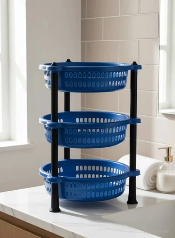Blue_Plastic_3_Tier_Basket_Storage_Organizer