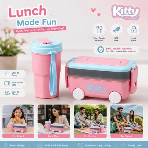Green_Plastic_Wheeled_Lunch_Box_And_Water_Bottle_Set_For_Kids