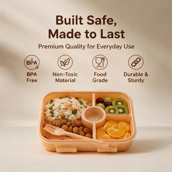 Orange_Compartment_Bento_Lunch_Box_With_Cutlery