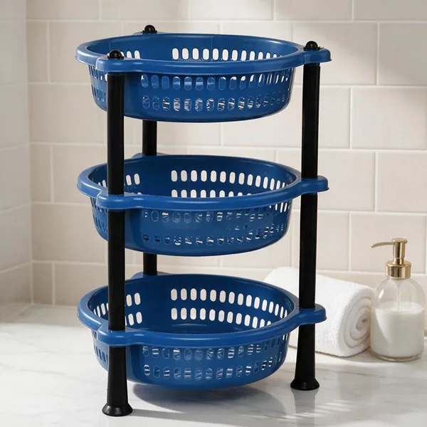Blue_Plastic_3_Tier_Basket_Storage_Organizer