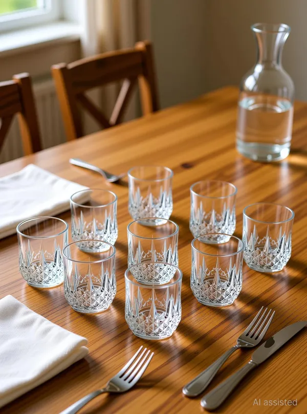 Clear_Glass_Geometric_Cut_Tumbler_Set