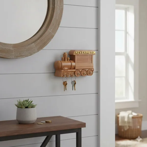 Wooden_Train_Shaped_Decorative_Showpiece
