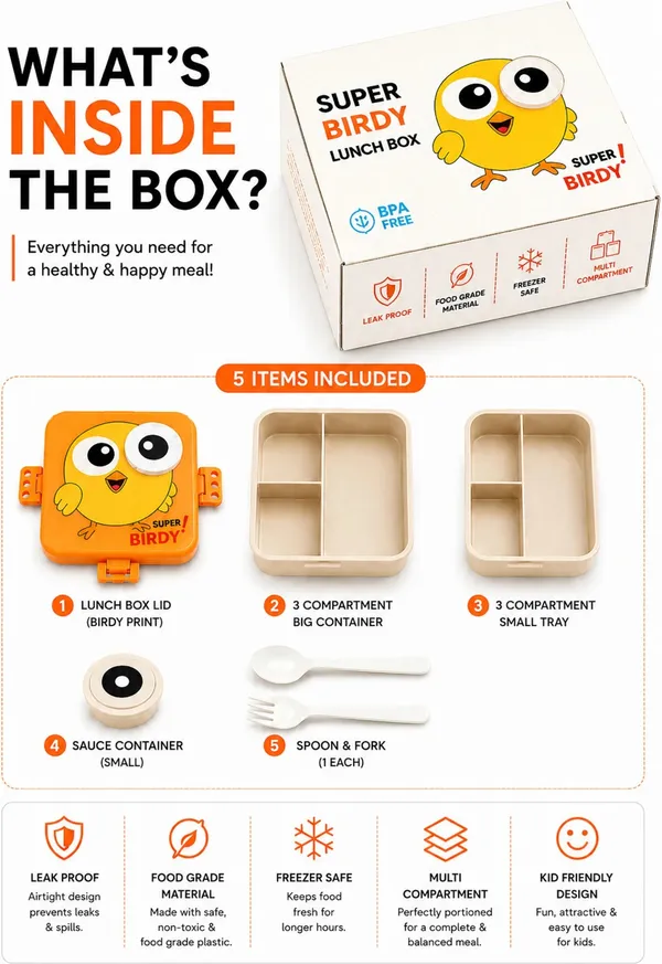 Orange_Multi_Compartment_Lunch_Box_Set_for_Kids