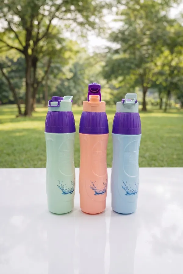 Plastic_Flip_Top_Plain_Water_Bottle_Set_Of_3