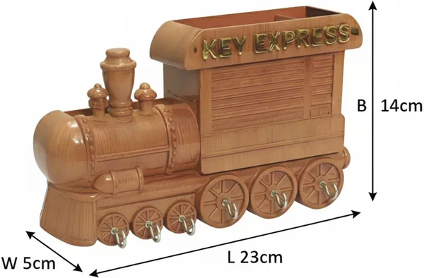 Wooden_Train_Shaped_Decorative_Showpiece