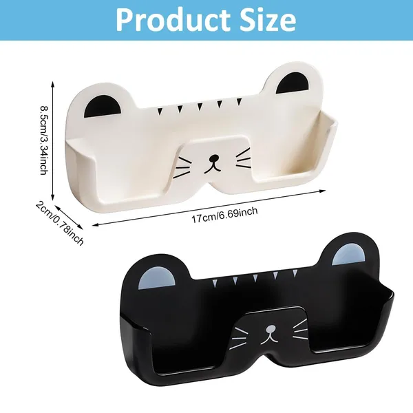 Plastic_Cat-Shaped_Wall-Mounted_Sunglasses_Holder