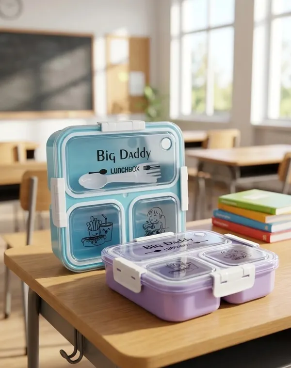 Purple_3_Compartment_Lunch_Box_With_Spoon_And_Fork