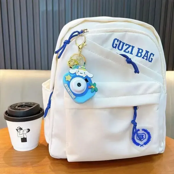 White_Fabric_Casual_Backpack_for_Girls
