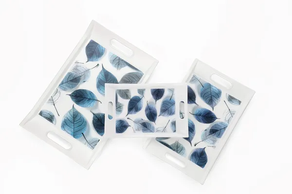 Plastic_Leaf_Print_Serving_Tray_Set