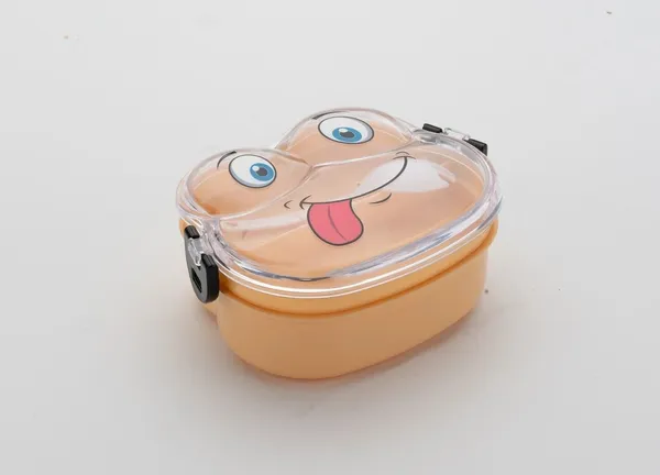 Orange_Cartoon_Face_Plastic_Lunch_Box
