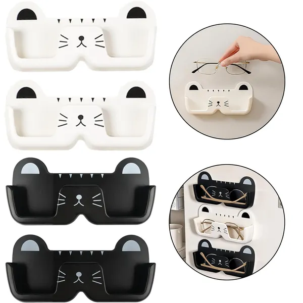 Plastic_Cat-Shaped_Wall-Mounted_Sunglasses_Holder