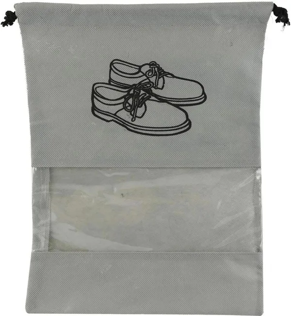 Grey_Fabric_Cat_Print_Drawstring_Storage_Bag