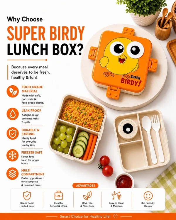 Orange_Multi_Compartment_Lunch_Box_Set_for_Kids