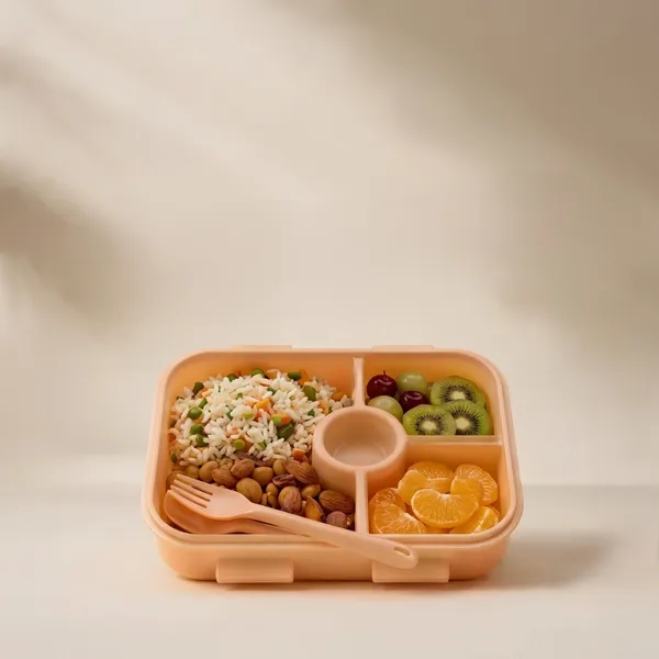 Orange_Compartment_Bento_Lunch_Box_With_Cutlery
