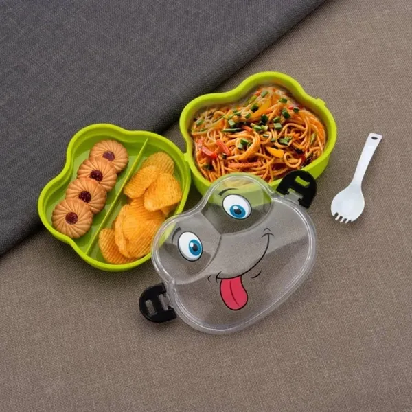 Orange_Cartoon_Face_Plastic_Lunch_Box