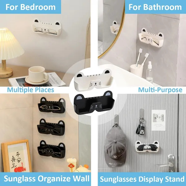 Plastic_Cat-Shaped_Wall-Mounted_Sunglasses_Holder