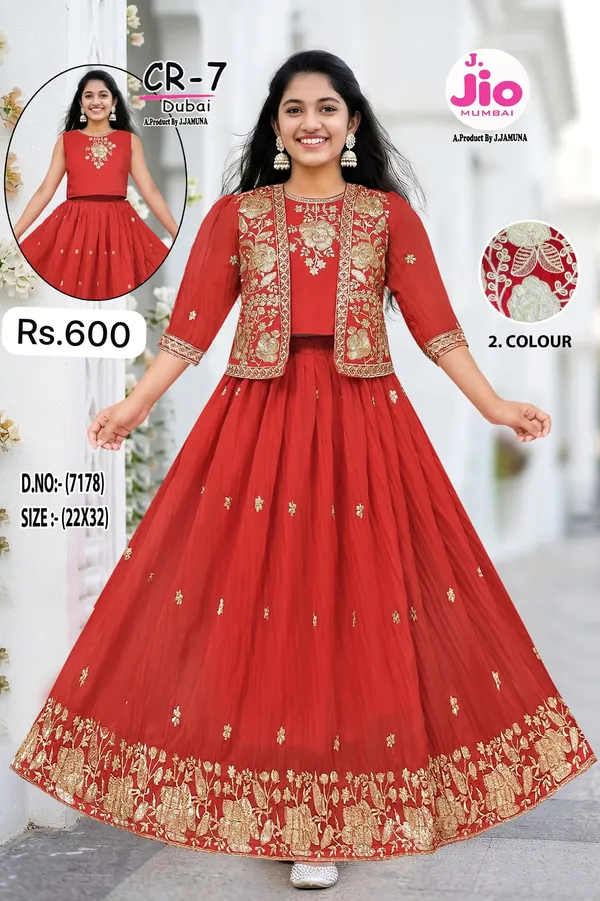 Red_Embroidered_Anarkali_Dress_With_Jacket_for_Women