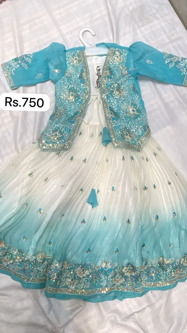 Blue_Net_Embroidered_Lehenga_Choli_Set_for_Girls