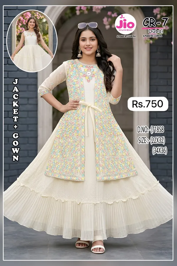 Cream_Embroidered_Jacket_Style_Gown_for_Women