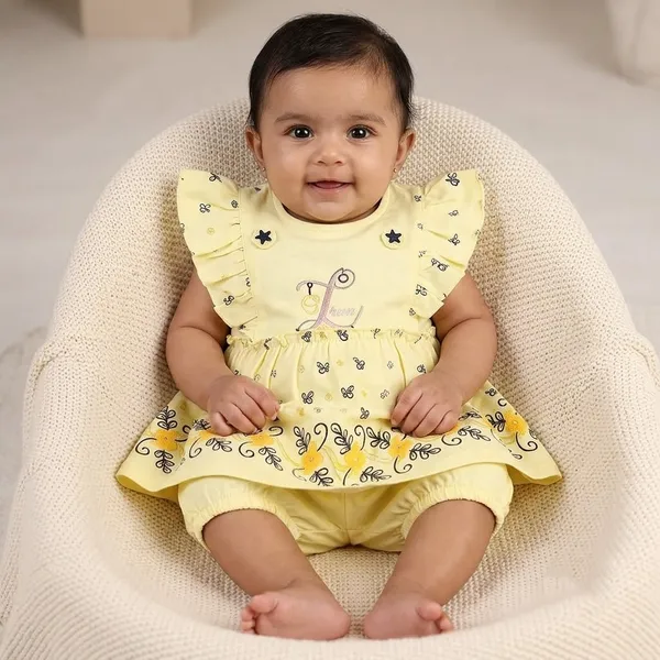 Multicolor__Cotton_And_Polyster_Printed_Flared_Frock_Set_For_Baby_Girls_