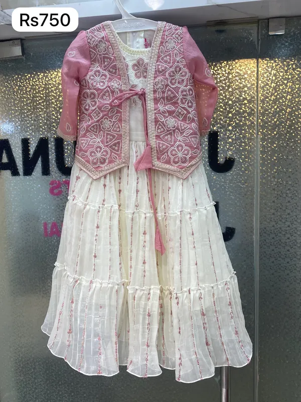 White_Embroidered_Layered_Dress_For_Girls