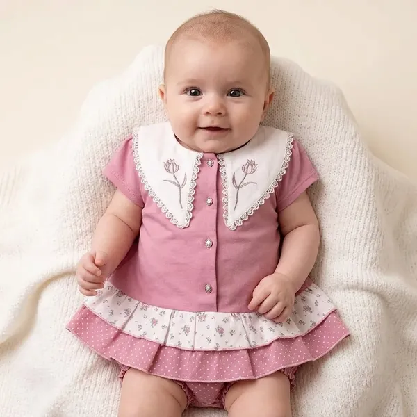 Multicolor__Cotton_And_Polyster_Printed_Sleeveless_Frock_Set_For_Baby_Girls