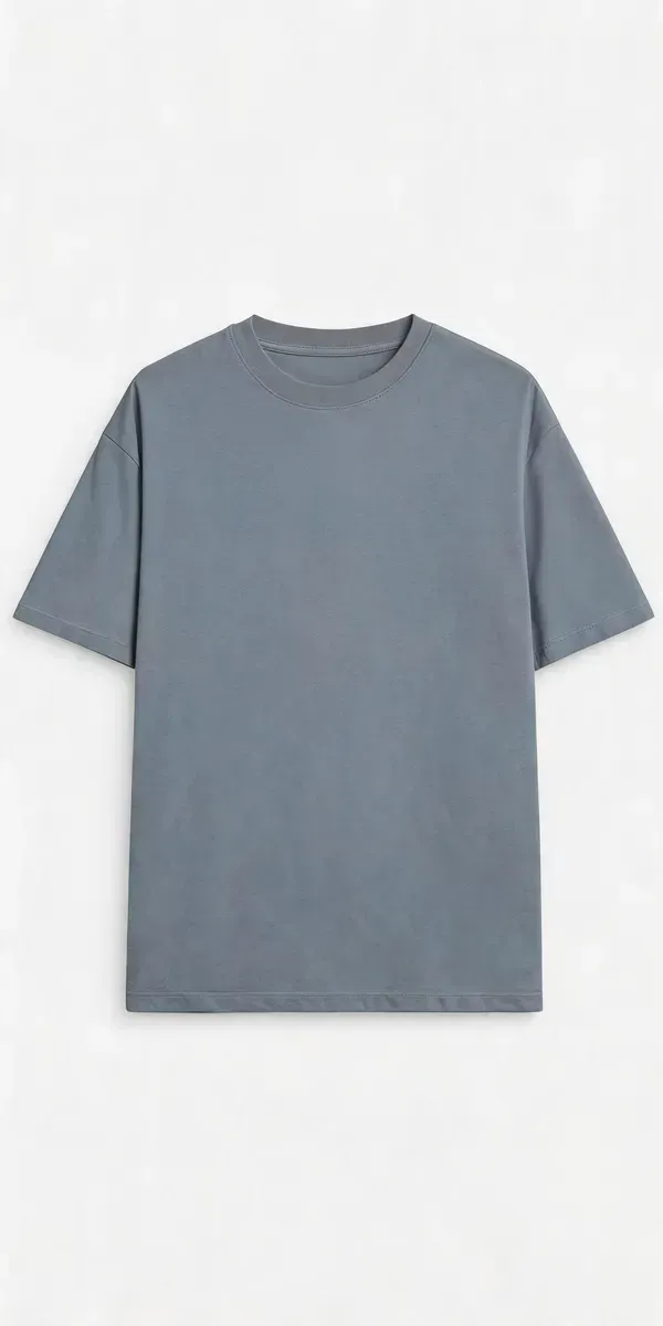 Grey_Casual_Fit_T_Shirt_For_Men
