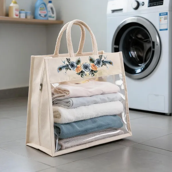 Canvas_Hamper_Bag_With_Transparent_Window