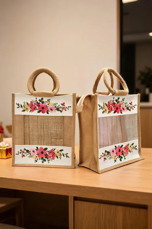 Jute_Hamper_Bag_With_Transparent_Window_-_Pack_of_2