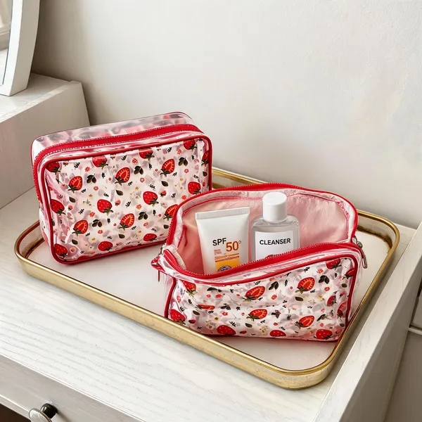 PVC_Pouch_for_Travel,_Makeup,_Organizer_-_Pack_of_2