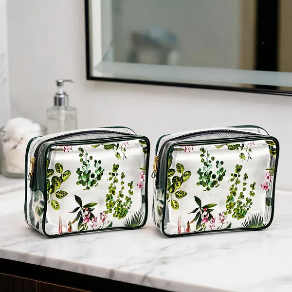 PVC_Pouch_for_Travel,_Makeup,_Organizer_-_Pack_of_2