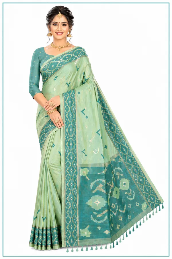 Green_Printed_Saree_for_Women