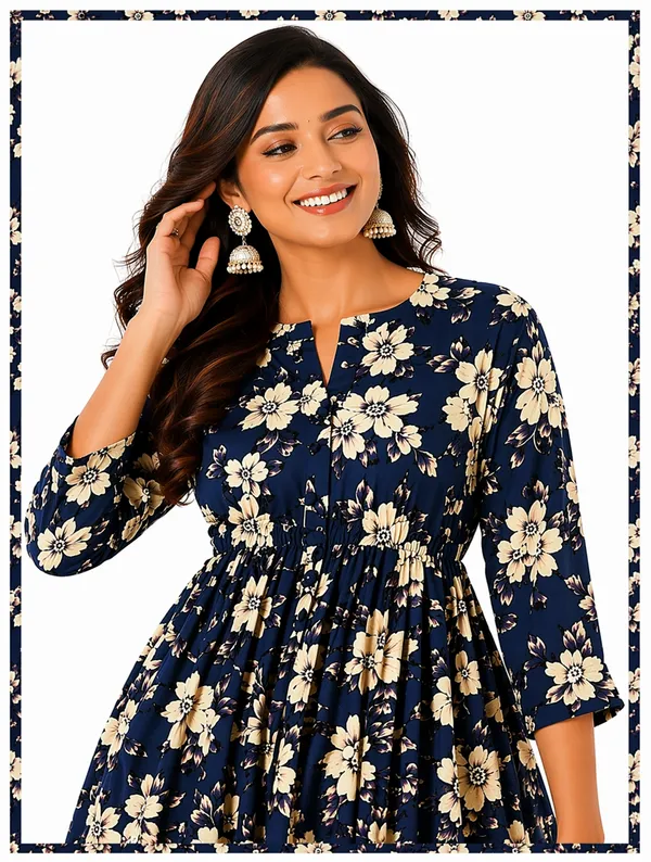 Navy_Floral_Print_Peplum_Co_Ord_Set_For_Women