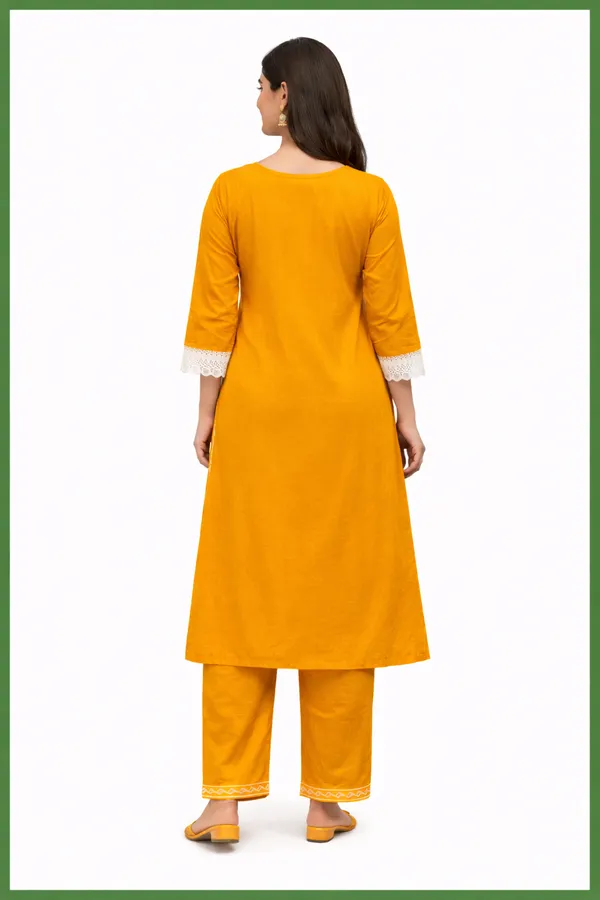 Mustard_Printed_Straight_Kurta_Set_for_Women