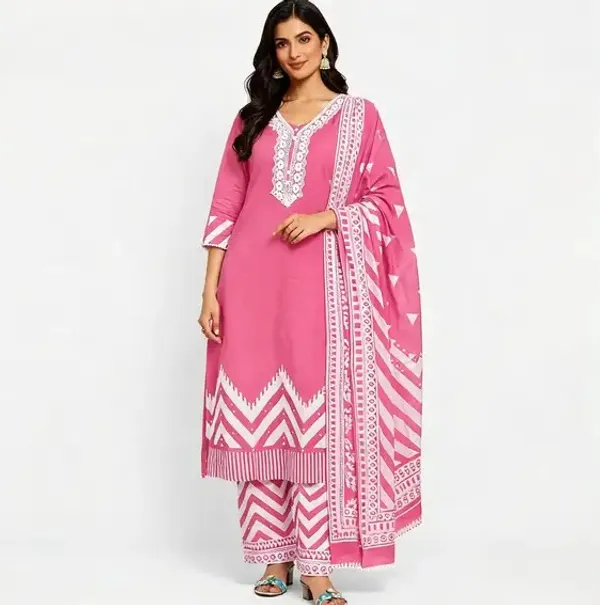 Pink_Printed_Straight_Kurta_Set_For_Women