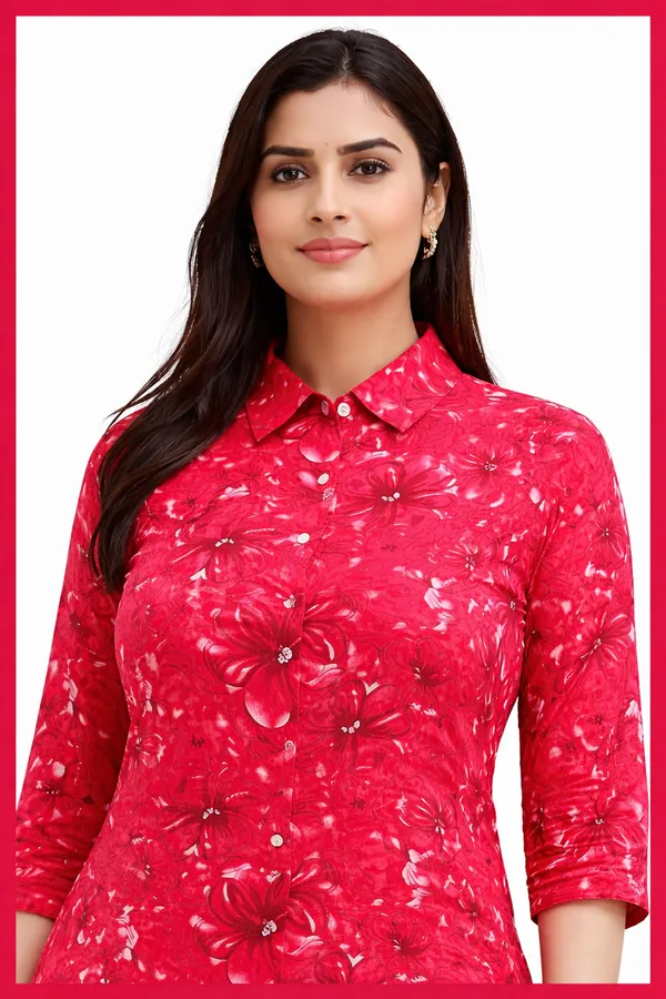 Red_Floral_Print_Straight_Kurta_Set_for_Women