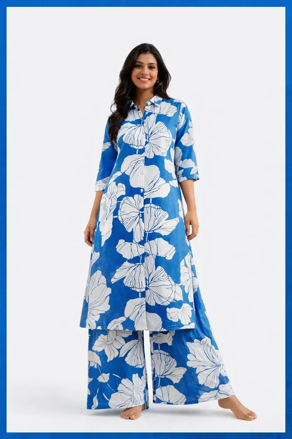 Blue_Floral_Print_Kurta_Palazzo_Set_for_Women