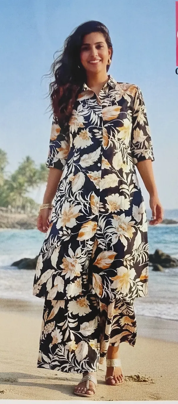 Black_Floral_Print_Shirt_And_Palazzos_Co-Ord_Set_for_Women