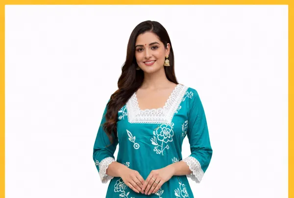 Teal_Embroidered_Straight_Kurta_Set_for_Women