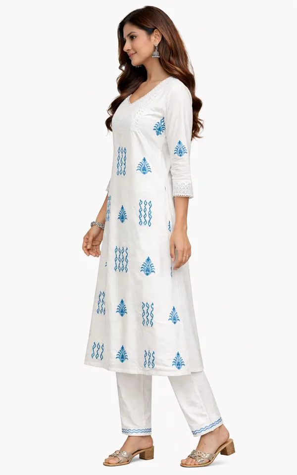 White_Printed_Straight_Kurta_Set_for_Women