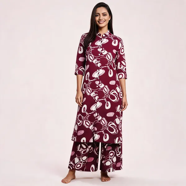 Maroon_Printed_Straight_Kurta_Palazzo_Set_For_Women