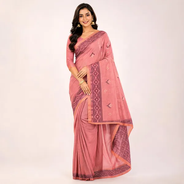 Pink_Printed_Saree_For_Women