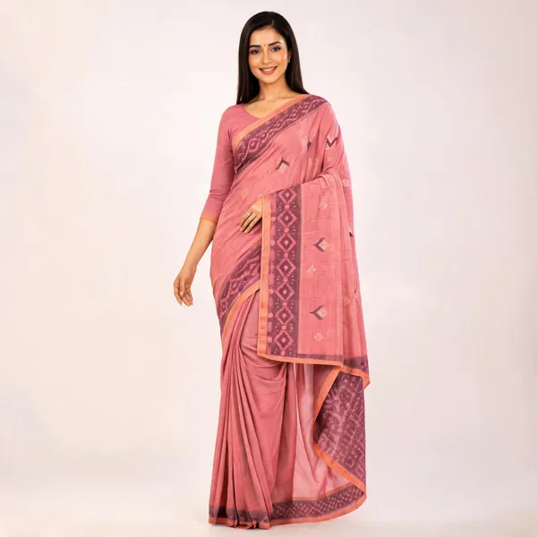 Pink_Printed_Saree_For_Women