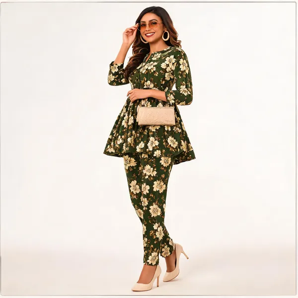 Green_Floral_Print_Co_Ord_Set_For_Women